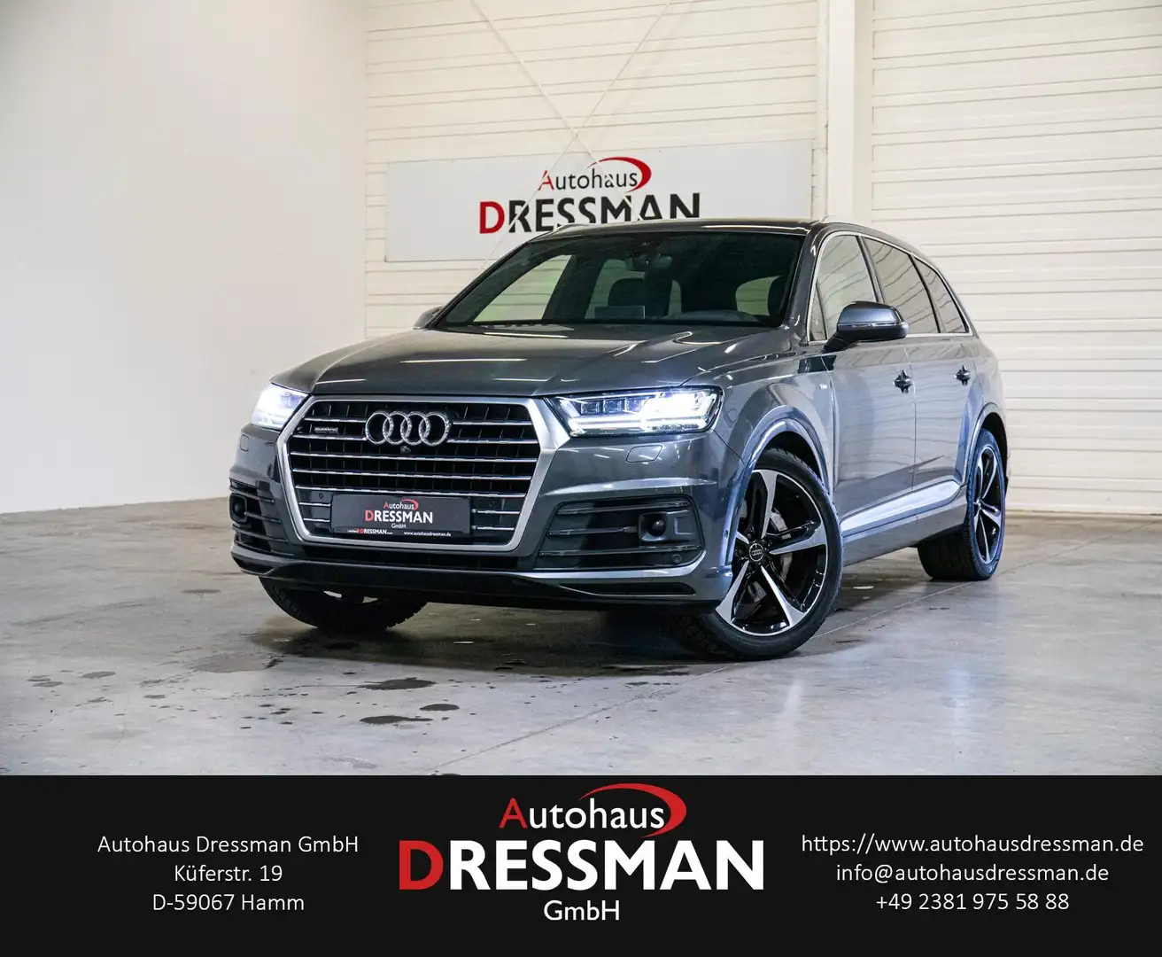 Audi Q7 3.0TDI Q. ACC AHK MATRIX PANO BOSE STANDH HuD Grau - 1