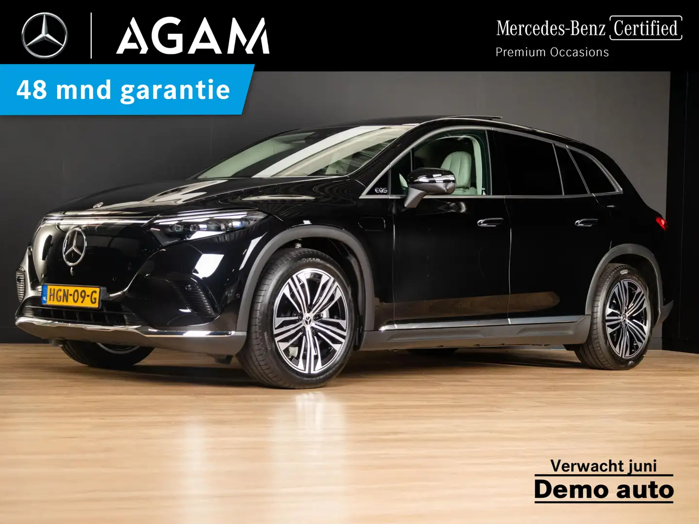 Mercedes-Benz EQS SUV 450+ Luxury Line 7p 108 kWh Panorama dak | Trekhaa Negru - 1
