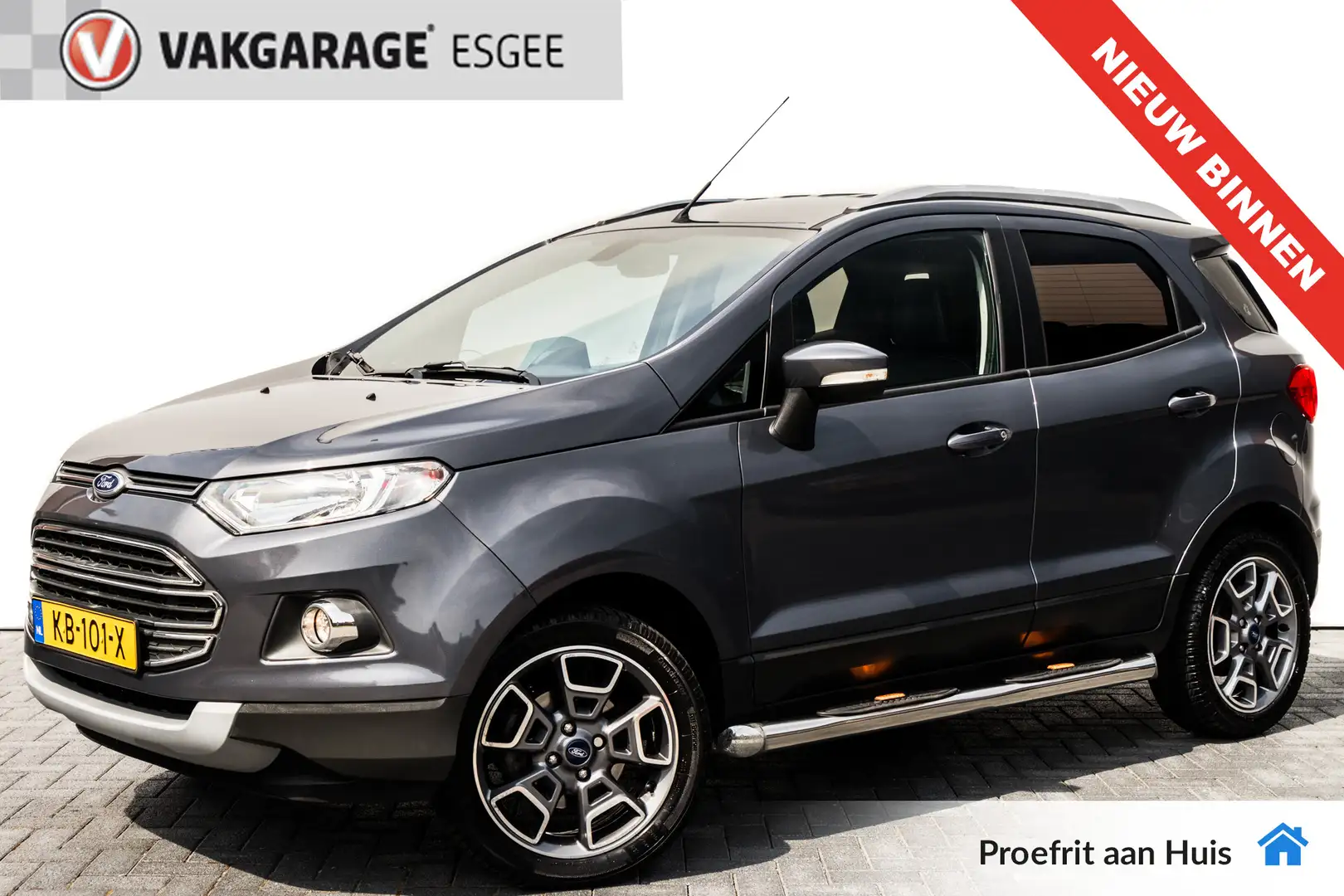Ford EcoSport 1.0 125 PK EcoBoost Titanium RIJKLAAR INCL:GARANTI Grijs - 1
