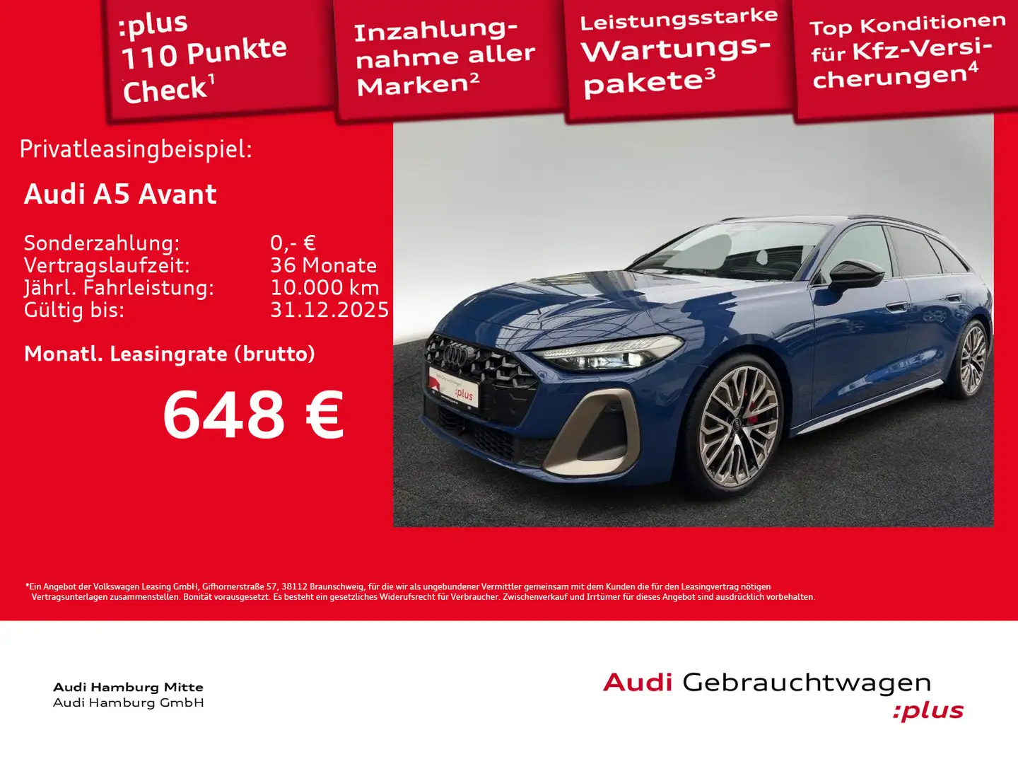Audi A5 TDI quattro S tronic Head-Up B&O Matrix Blau - 1