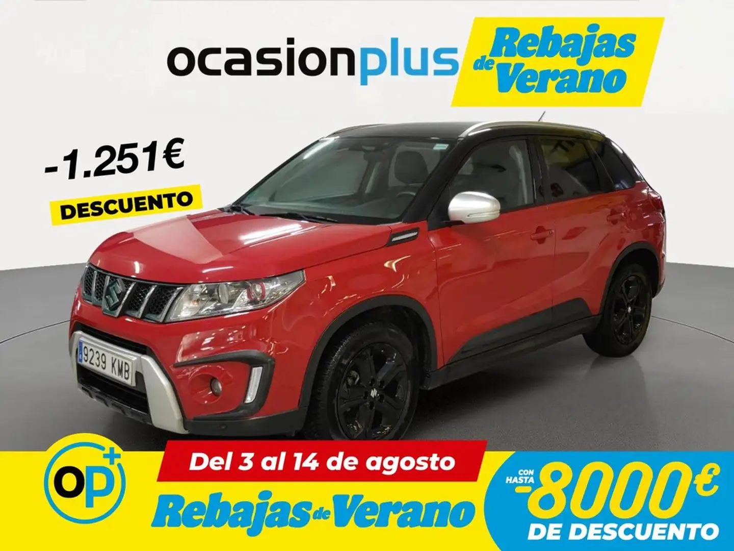 Suzuki Vitara 1.4T GLX 4WD Rojo - 1