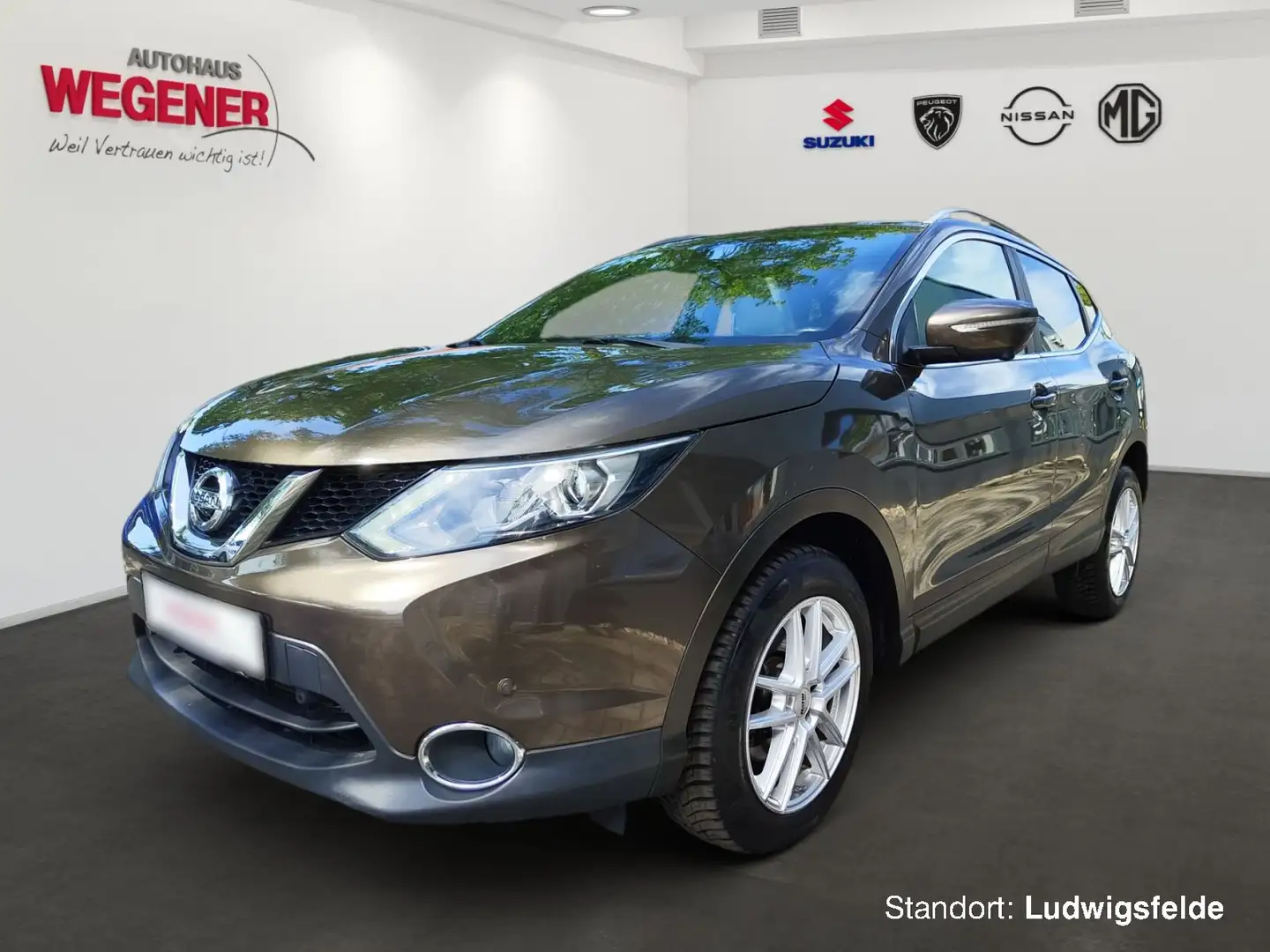 Nissan Qashqai Tekna AT 1.6dci LED NAVI KAMERA BFS Brun - 1
