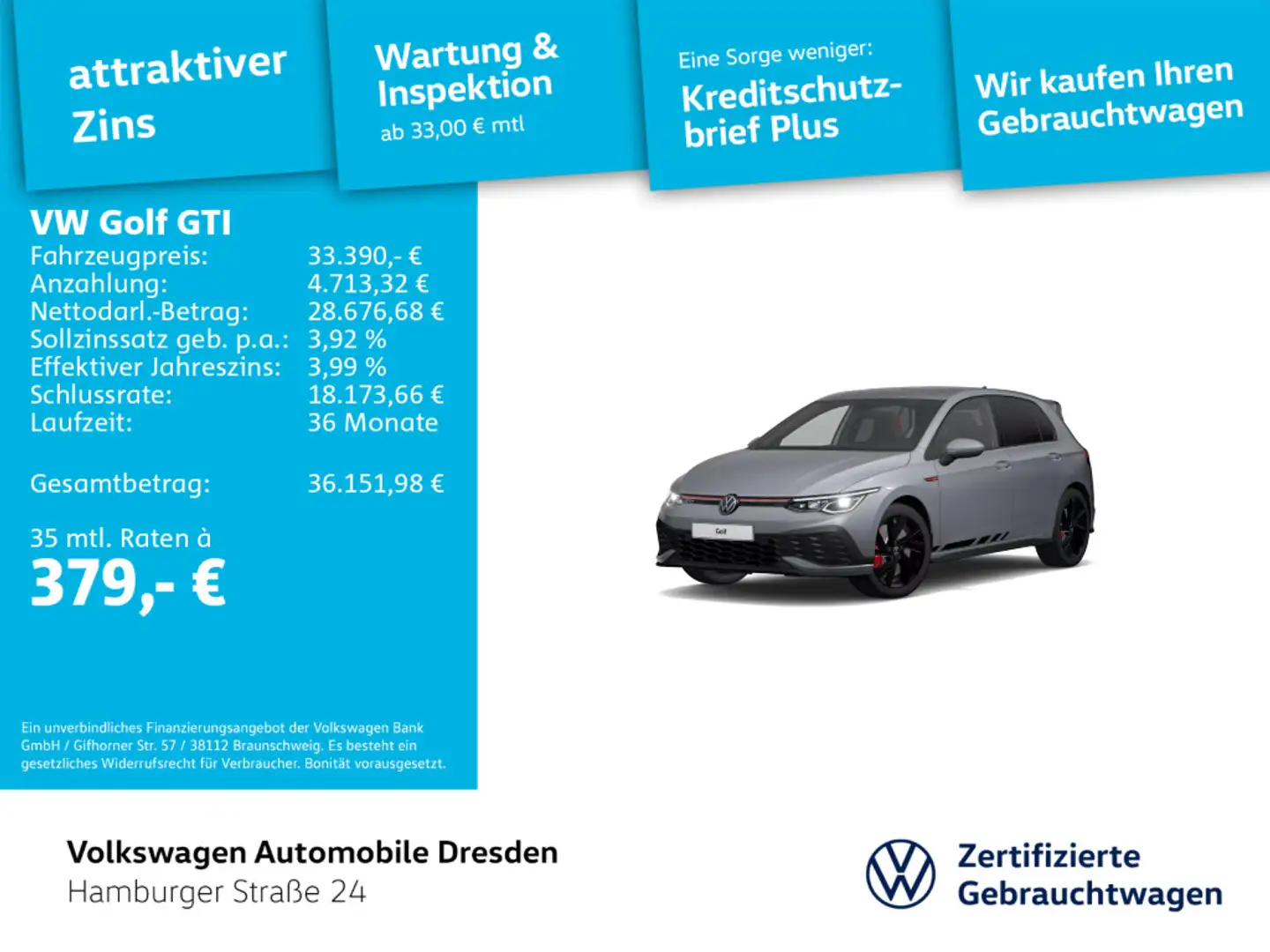 Volkswagen Golf GTI Golf VIII GTI Clubsport Grau - 1