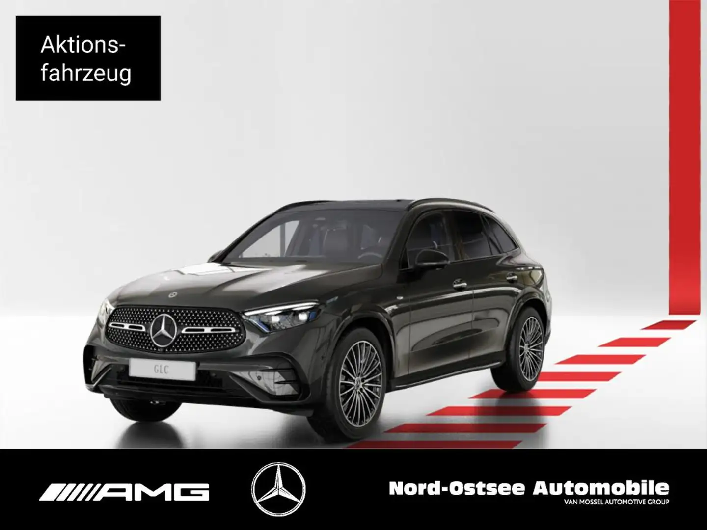 Mercedes-Benz GLC 300 de 4m AMG NIGHT PANO AHK 20-ZO BURMESTER Gris - 1