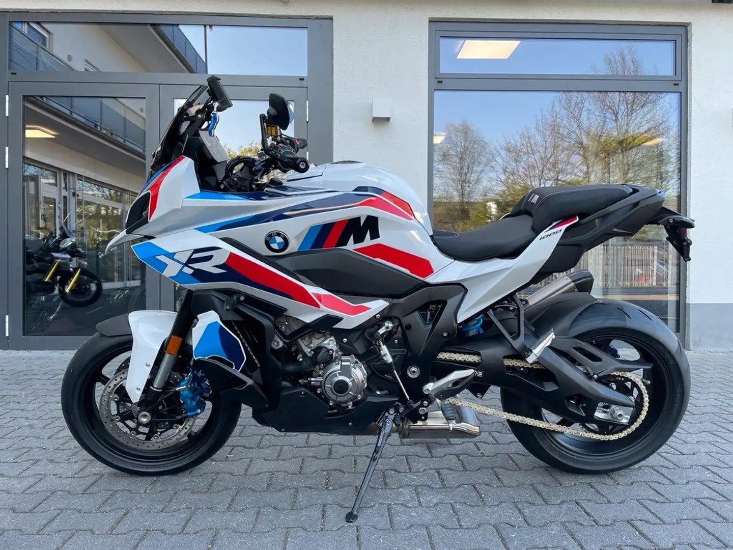 BMW M 1000 XR Vorb. Navi Lenkerendenspiegel Fehér - 1