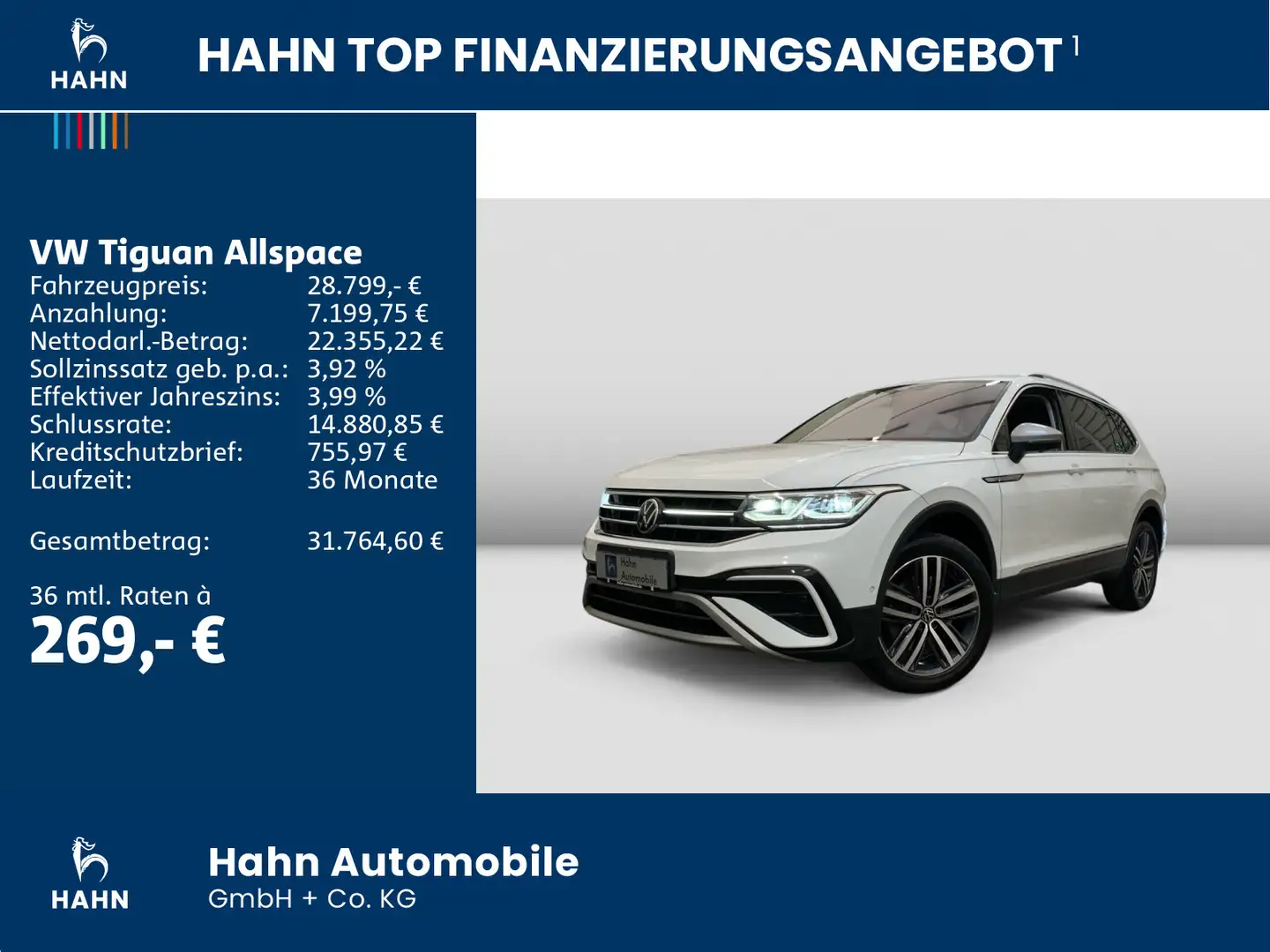 Volkswagen Tiguan Allspace 2.0 TDI 4Motion Elegance AHK Pan Wit - 2