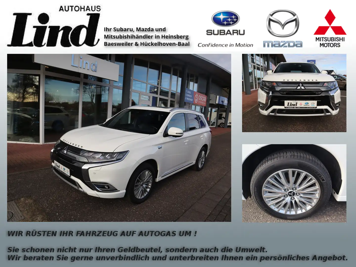 Mitsubishi Outlander PHEV Top 4WD Weiß - 1