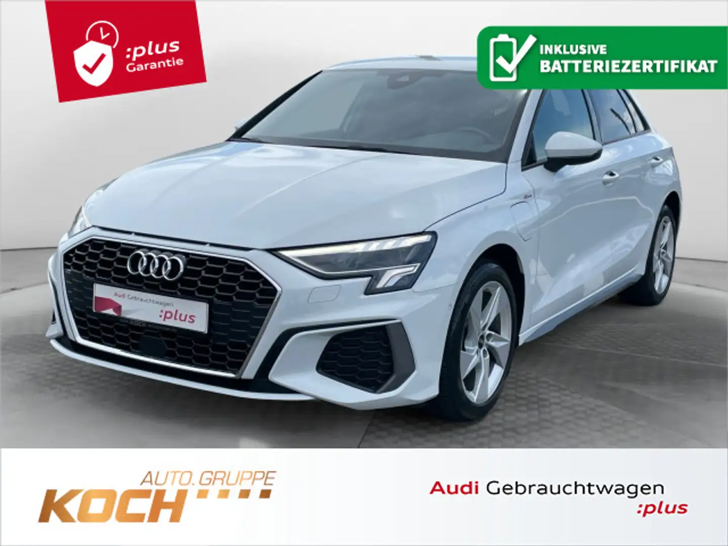 Audi A3 40 TFSI e S-Tronic S-Line, LED, Nav Weiß - 1