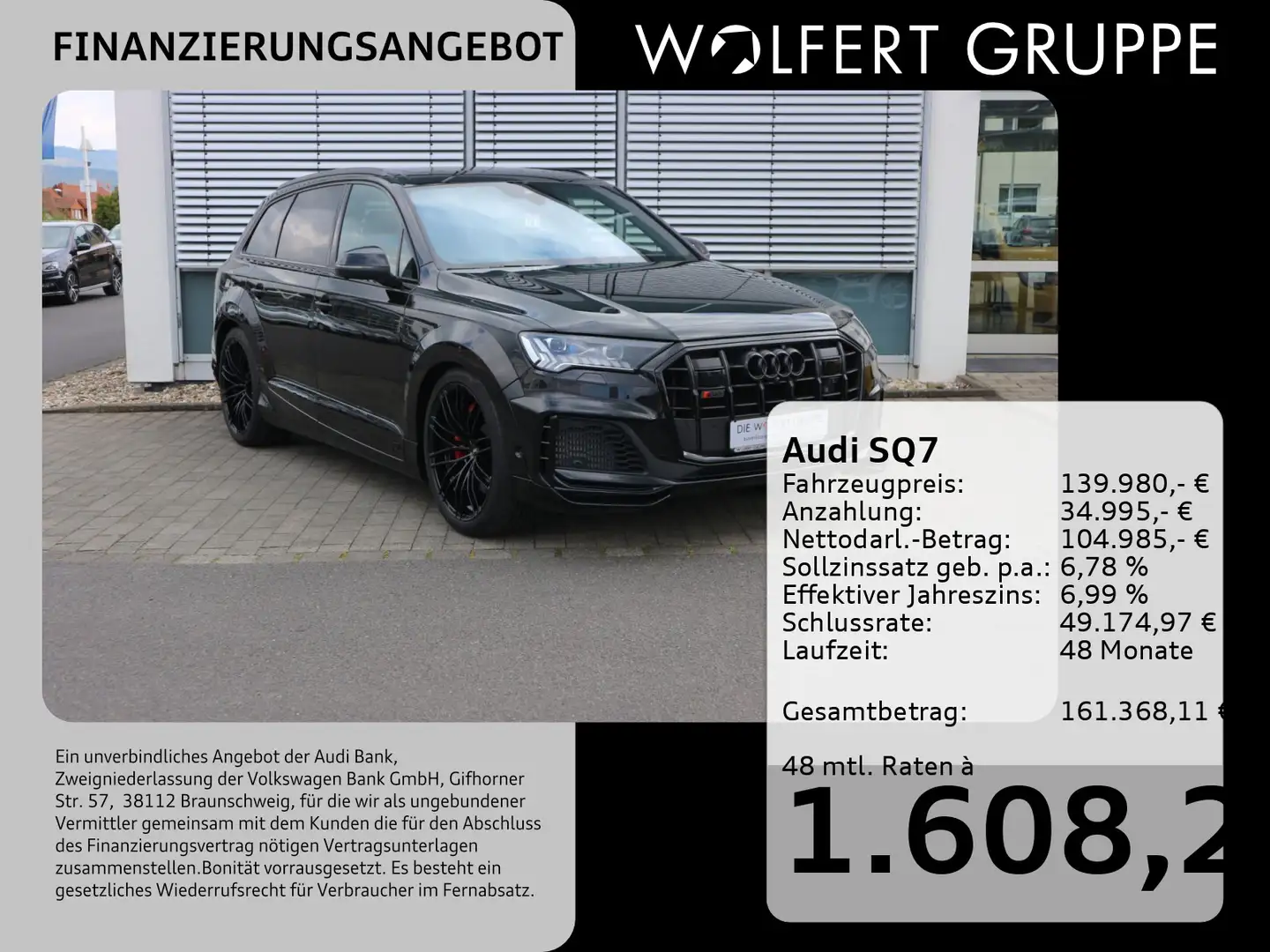 Audi SQ7 competition plus TFSI*ABT BREITBAU*MTM 787PS Noir - 1