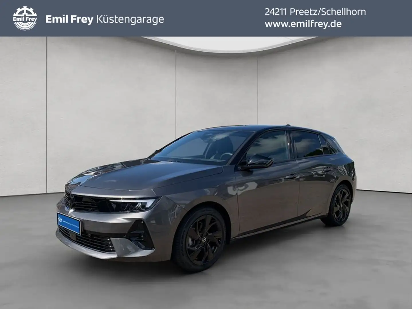 Opel Astra 1.2 Turbo Automatik GS NAVI AHK 360° HUD Grijs - 1