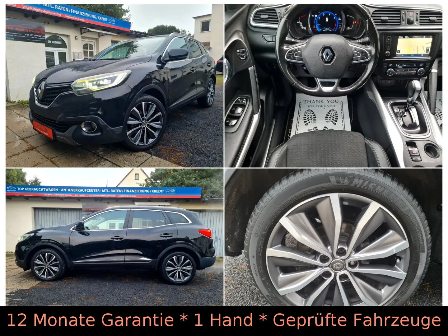 Renault Kadjar AUT. 130 INTENS/LED/Leder/Kamera/19" Schwarz - 1