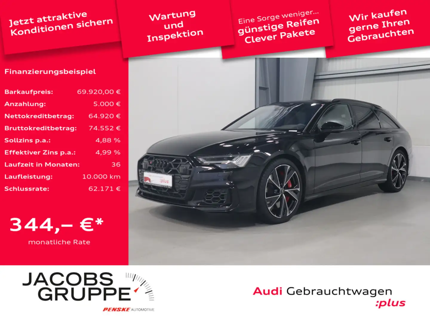 Audi S6 Avant 3.0 TDI quattro B&O*LED*TopView * Schwarz - 1