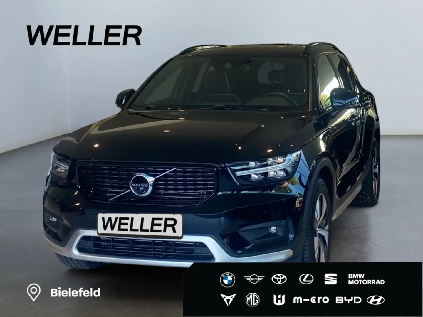 Volvo XC40 T5 Recharge DKG R-Design *AHK*360°*Pano*H/K*Navi Zwart - 1