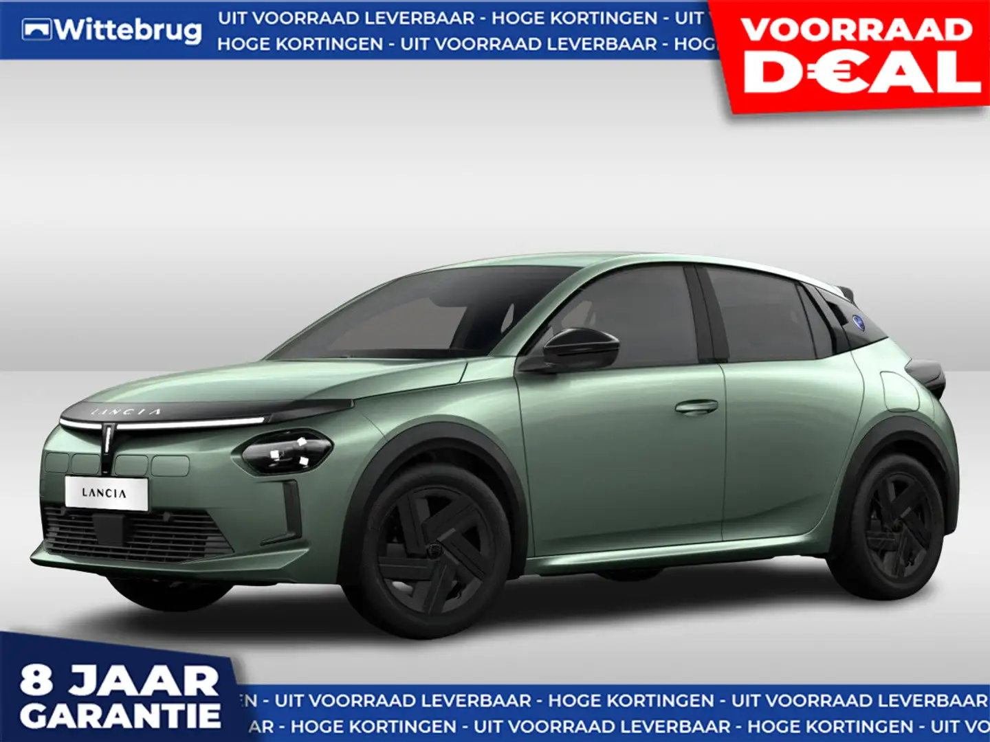 Lancia Ypsilon 51 kWh DIRECT RIJDEN - GRATIS WALLBOX - 8 JAAR GAR Groen - 1