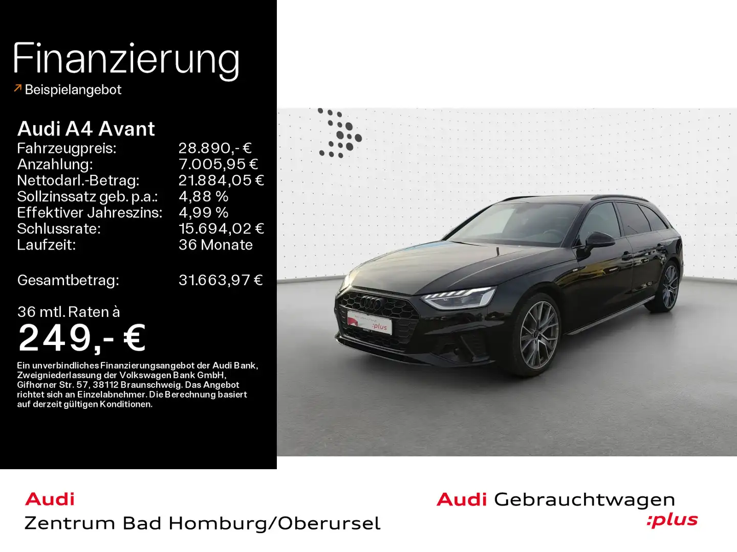 Audi A4 35 TFSI S line competition*Navi*Matrix* Noir - 1