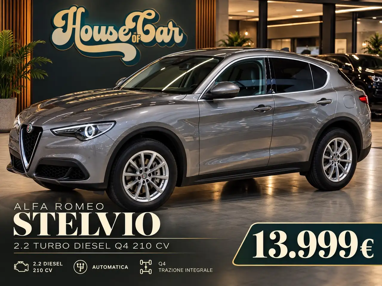 Alfa Romeo Stelvio Stelvio 2.2 t Executive Q4 210cv auto my19 — photo 1 of 1