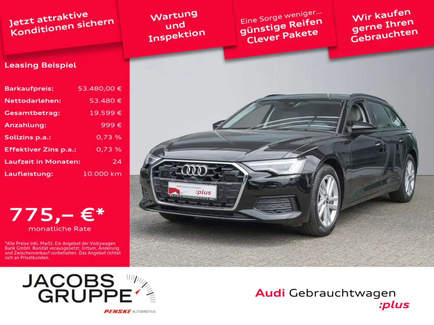 Audi A6 Avant 50 TFSIe quattro ACC,SHZ,Matrix-LED, Schwarz - 1