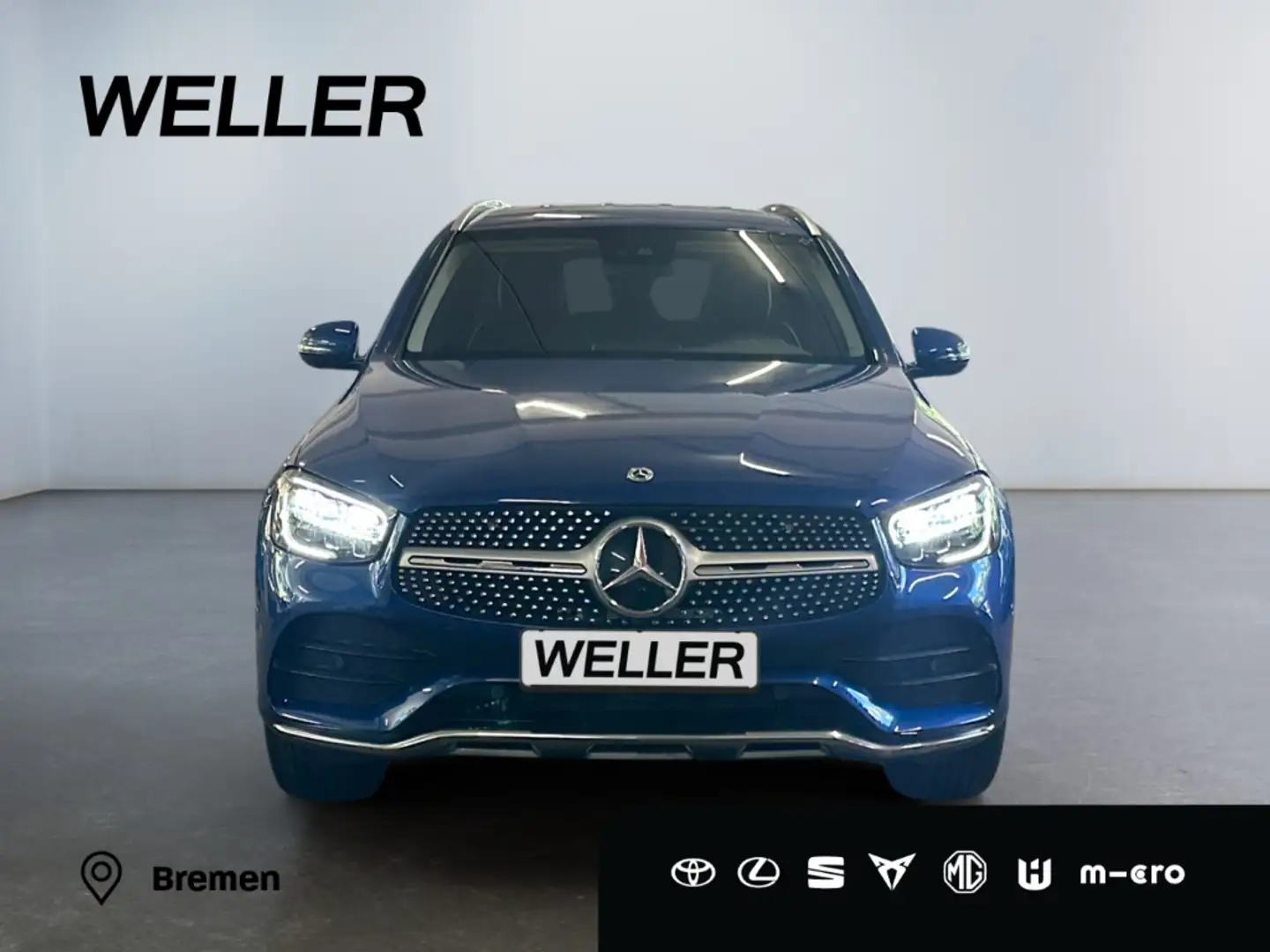 Mercedes-Benz GLC 200 4Matic 9G-TRONIC AMG Line *LED*AHK*360°* Blauw - 2