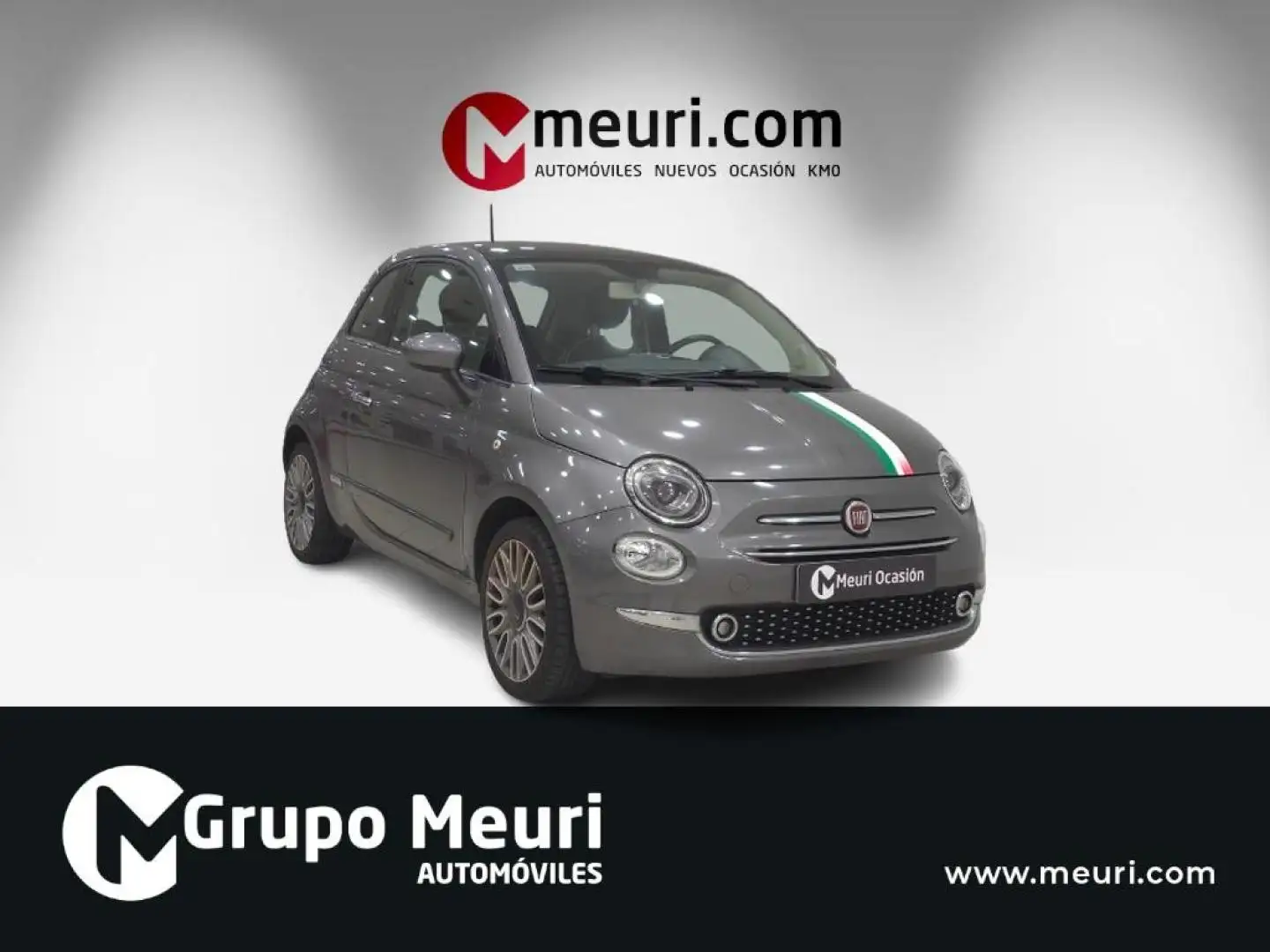 Fiat 500 1.2 Lounge Gris - 1
