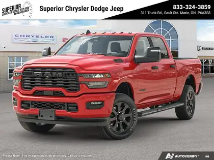 Red 2026 RAM 2500 Pickup Truck Four-Wheel Drive 8-Speed Automatic