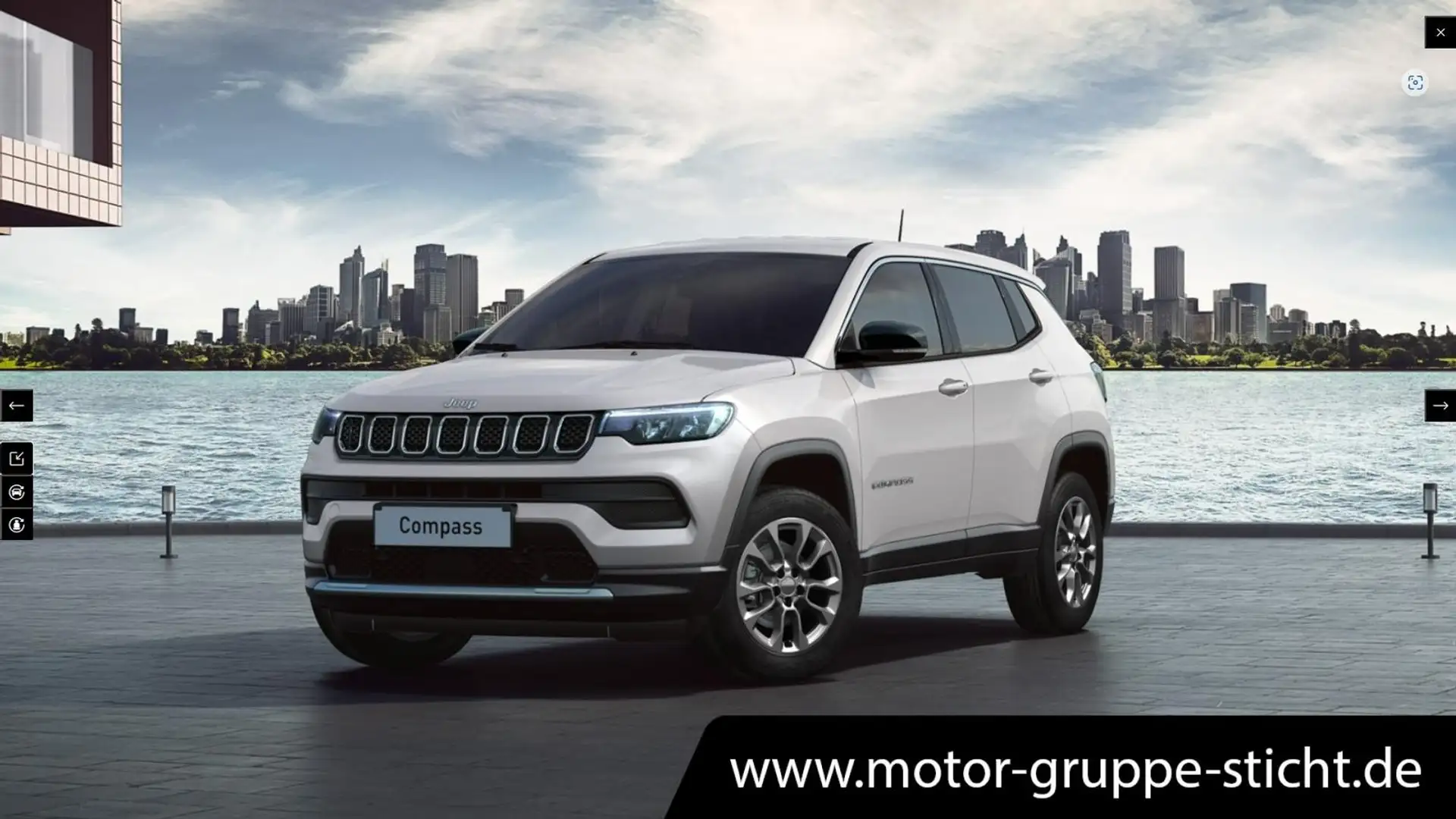 Jeep Compass e-Hybrid Altitude #DABI #WINTERPAKET Blanc - 1