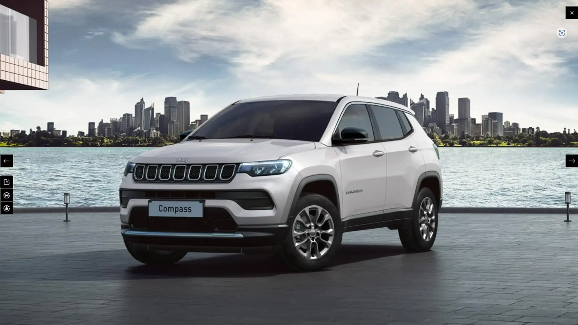 Jeep Compass e-Hybrid Altitude #DABI #WINTERPAKET Blanc - 2