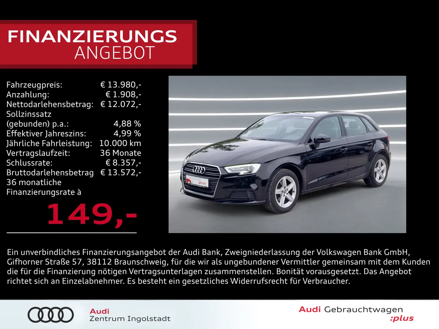 Audi A3 Sportback 30 g-tron S tronic NAVI 2x PDC Xenon Negro - 1