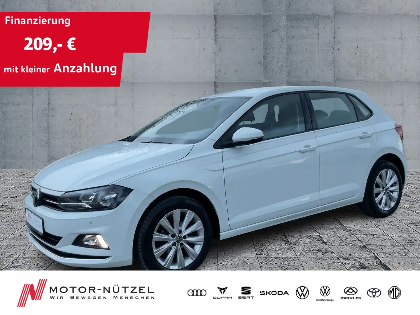 Volkswagen Polo 1.0 TSI DSG HIGHLINE NAVI+2xPDC+ACC+SHZ+LM Weiß - 1