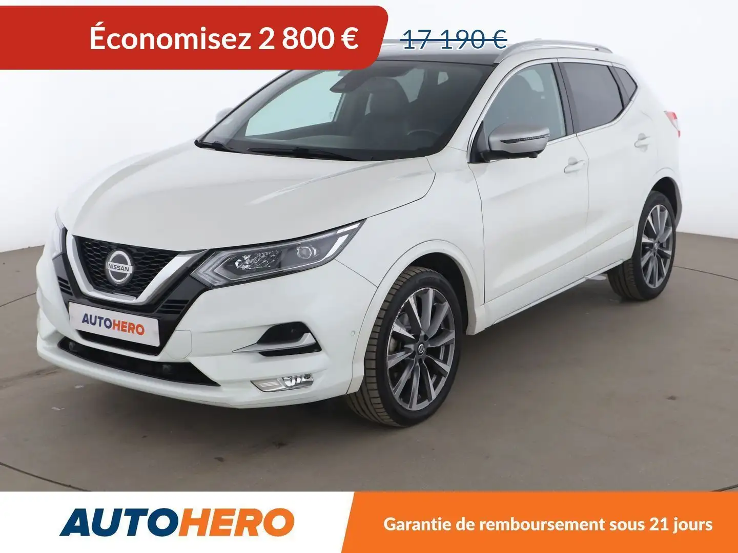 Nissan Qashqai 1.3 DIG-T Tekna+ DCT Blanc - 1