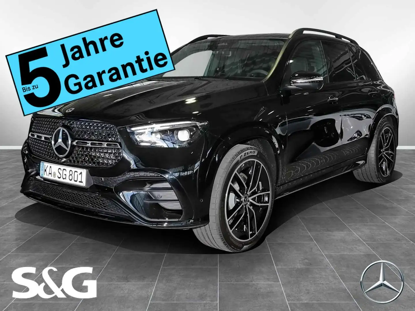 Mercedes-Benz GLE 300 d 4M AMG Night+MBUX+360°+M-LED+Pano+Dist Negru - 1