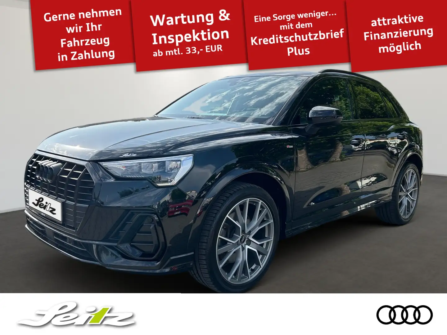 Audi Q3 40 TDI quattro S line Schwarz - 1