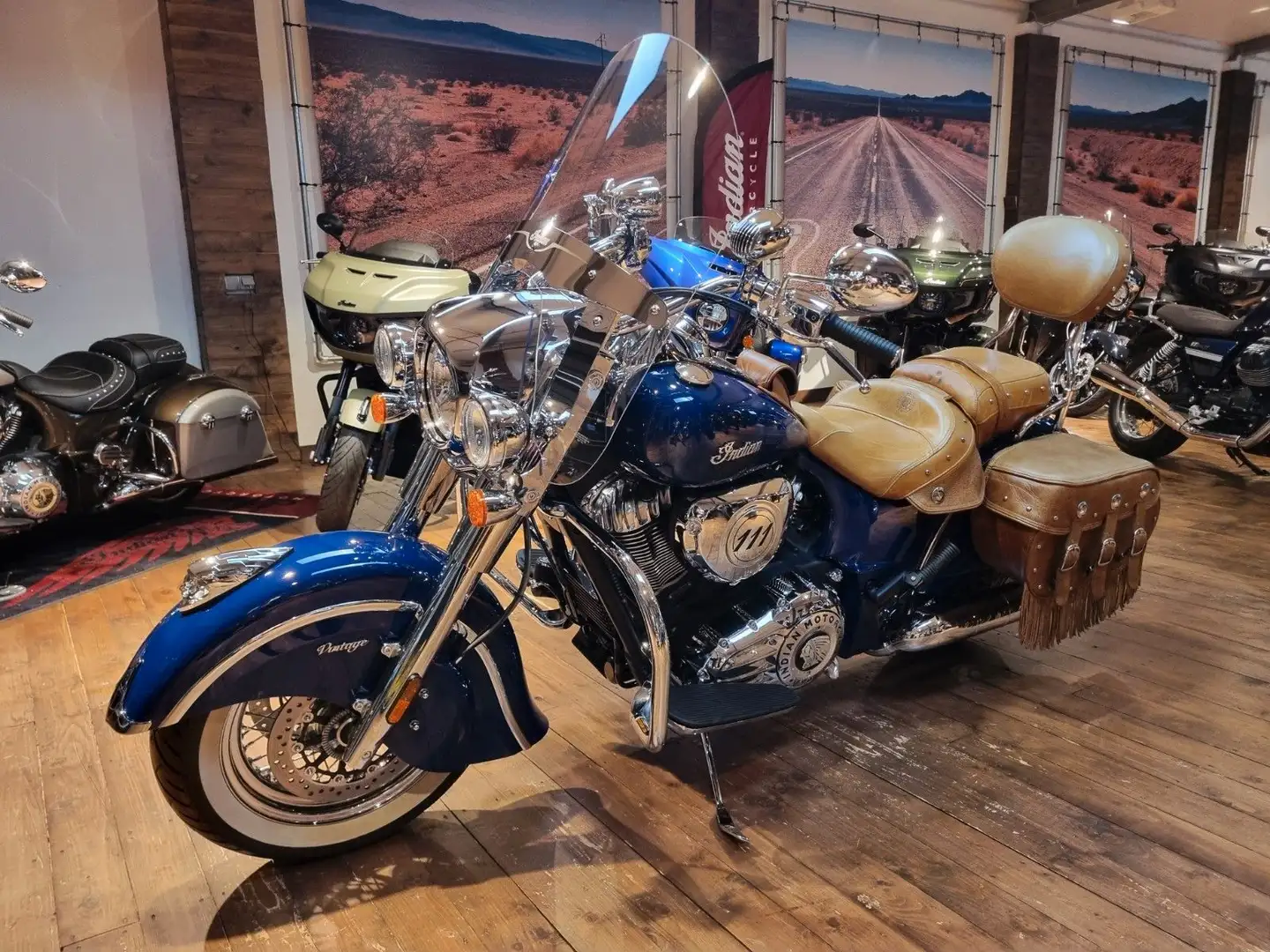Indian Chief Vintage "J & H"+100 Jahre (250/4,99 %) Blau - 2
