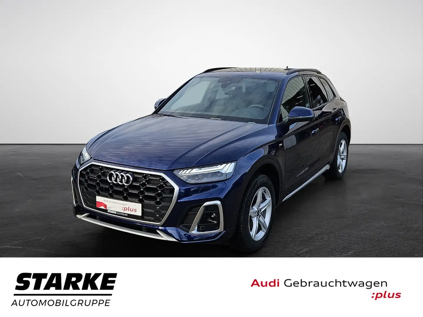 Audi Q5 40 TDI S tronic quattro S line NaviPlus Matrix ... Blau - 2