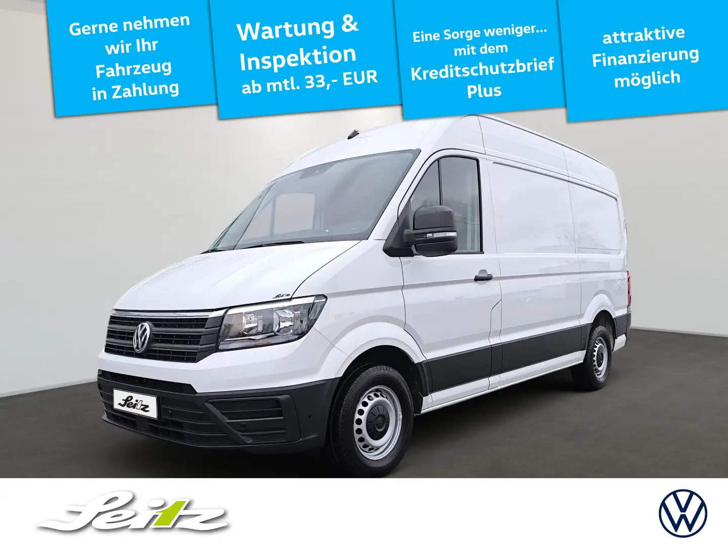 Volkswagen Crafter Kasten 2.0 TDI MR Hochdach *STANDH*NAVI*KA Bianco - 1