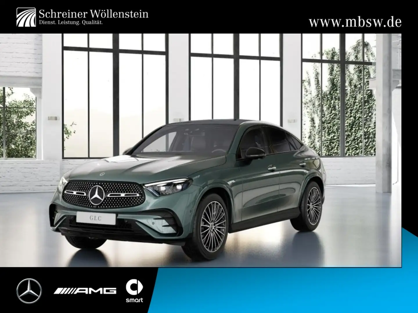 Mercedes-Benz GLC 450 d 4m C AMG*Night*AHK*Pano*Dig-Light*Burm Silber - 1