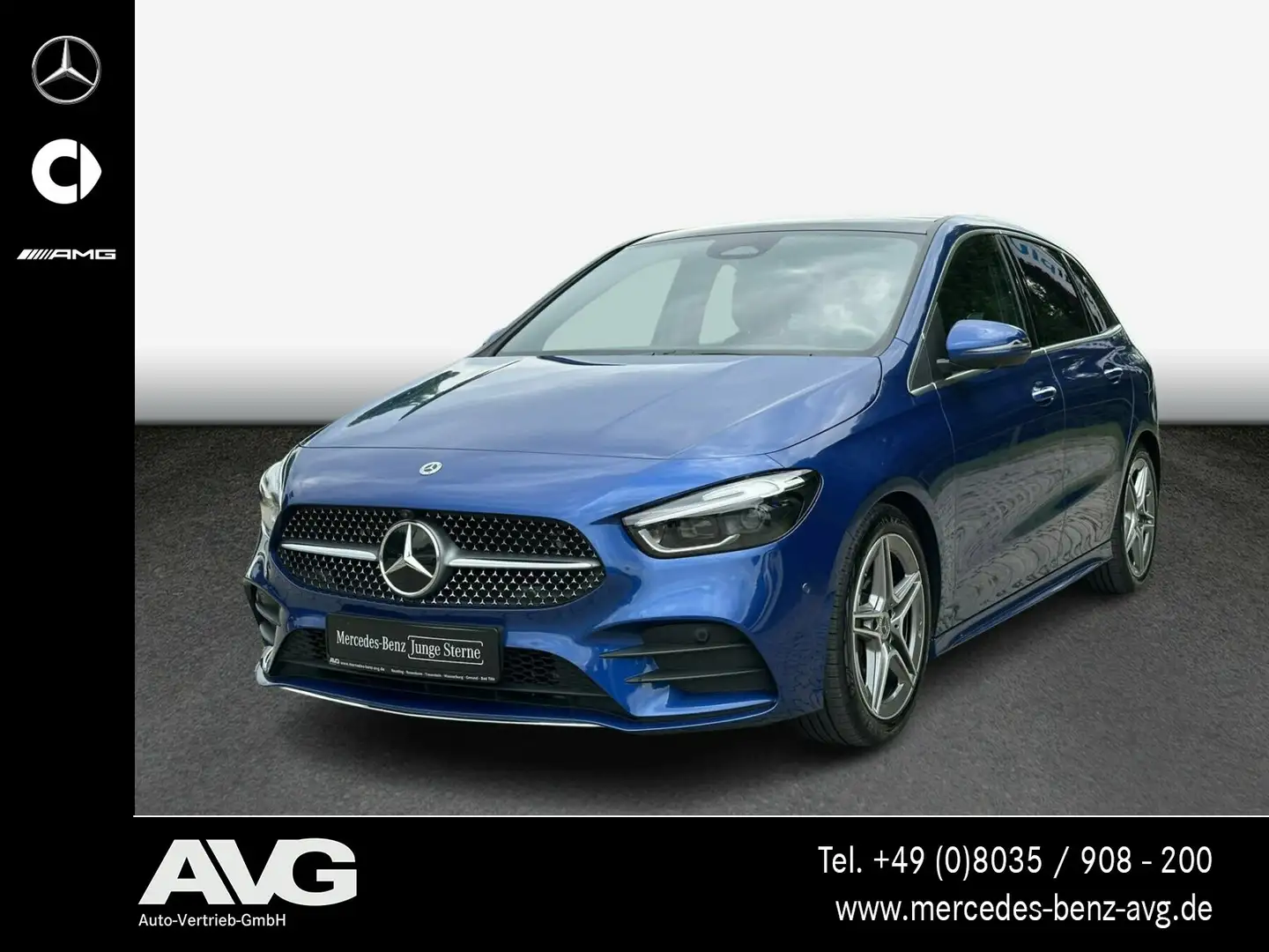 Mercedes-Benz B 180 B 180 AMG Pano HuD AHK MBEAM Memory Sound 360° Blau - 1