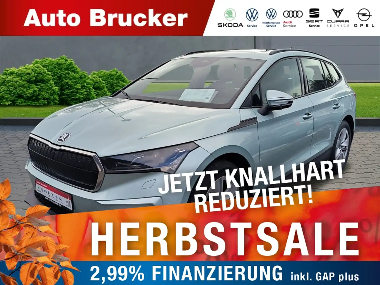 Skoda Enyaq 60 Loft+Navi+Alufelgen+elektr. Panoramadach+LED Silber - 1