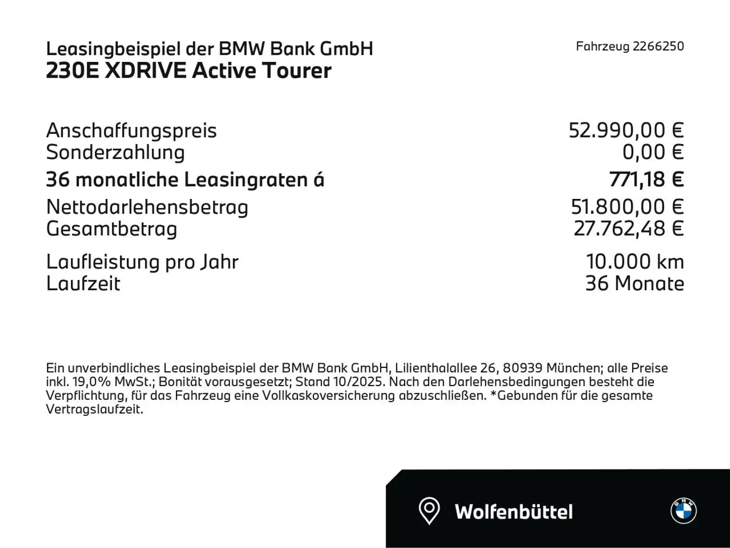 BMW 230 E XDRIVE Active Tourer Sportpaket Bluetooth HUD Nero - 2