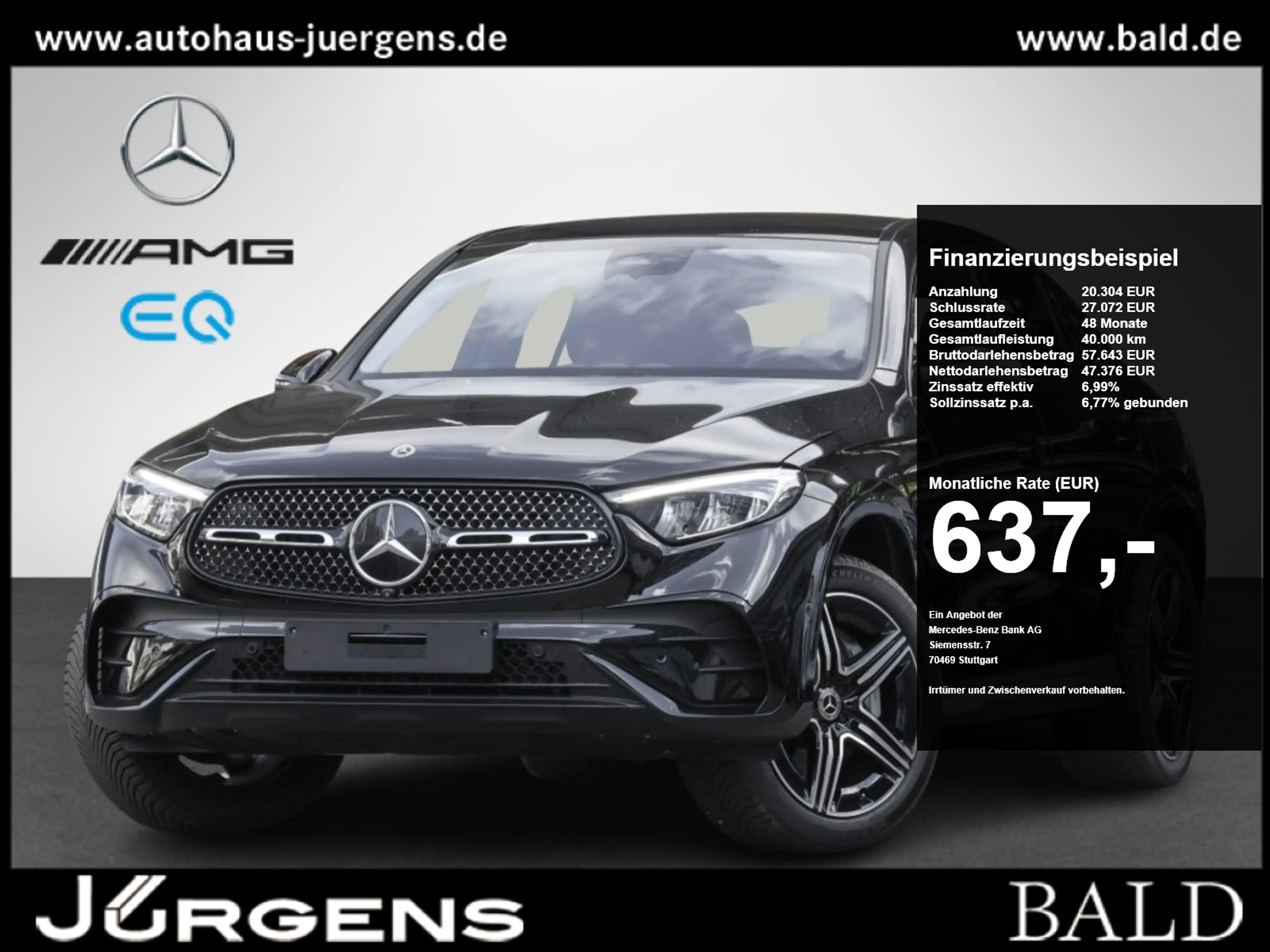 Mercedes-Benz GLC 300 de 4M Cp AMG-Sport/Pano/AHK/Night/360/20