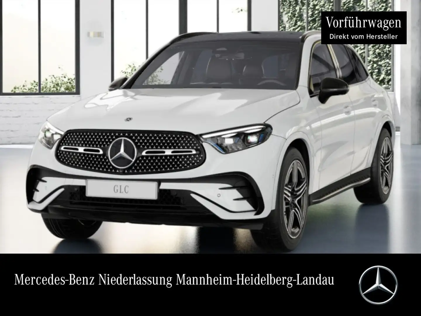 Mercedes-Benz GLC 220 d 4M AMG+NIGHT+PANO+360+AHK+TOTW+KEYLESS Weiß - 1