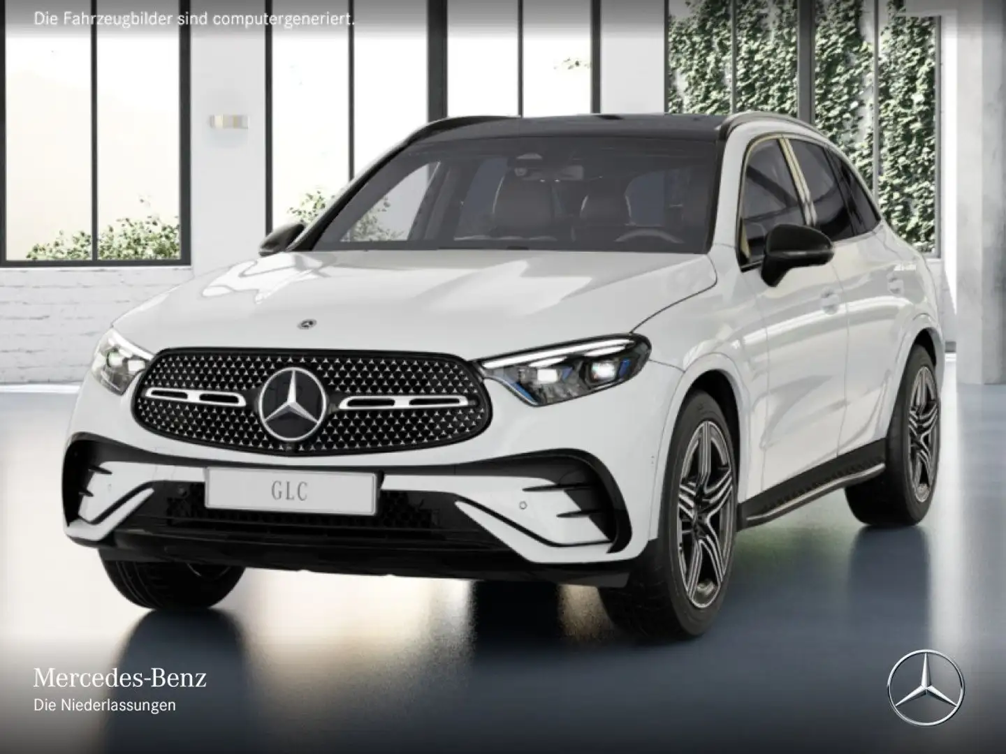 Mercedes-Benz GLC 220 d 4M AMG+NIGHT+PANO+360+AHK+TOTW+KEYLESS Weiß - 2