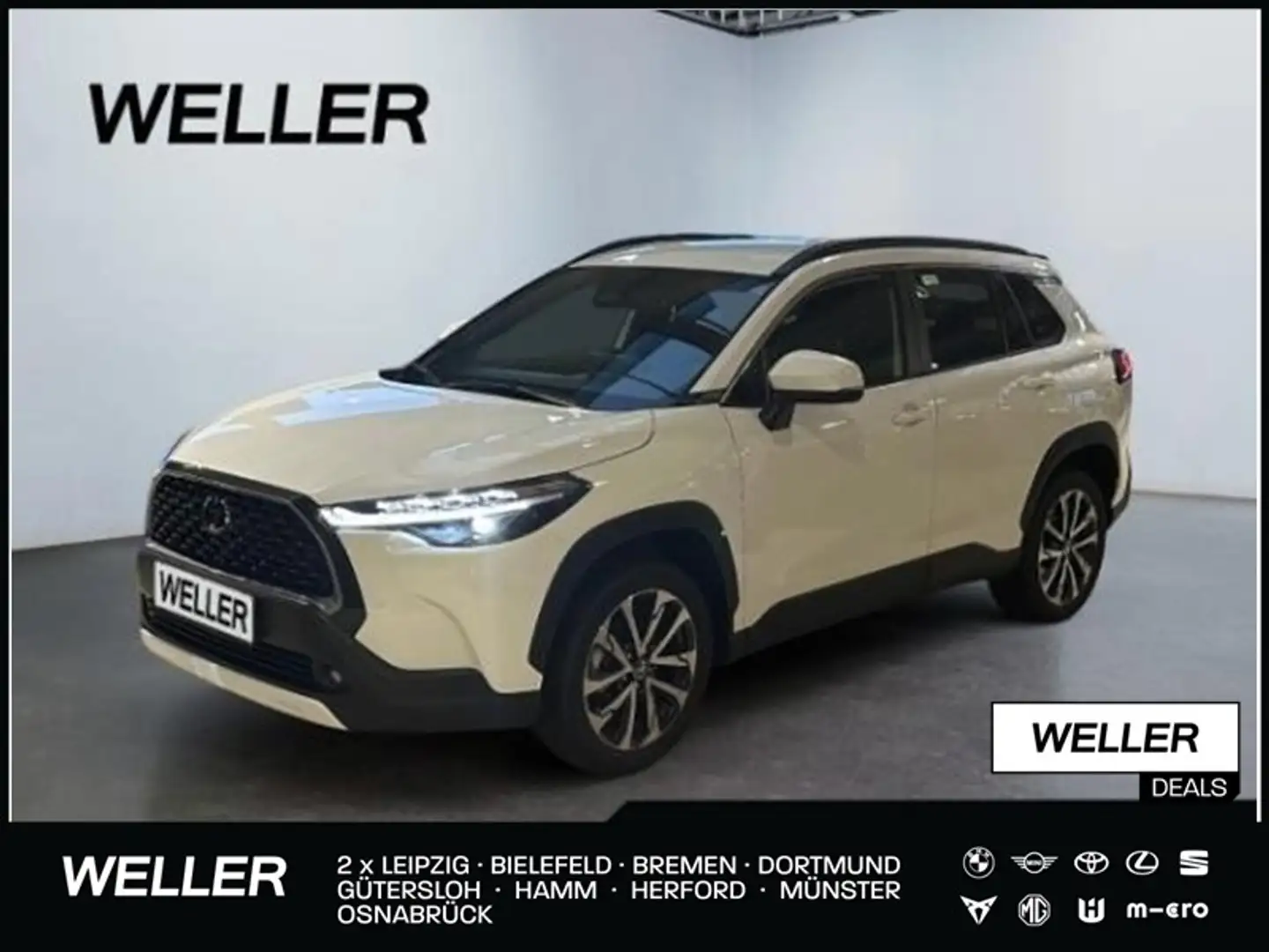 Toyota Corolla Cross 1,8 Hybrid Comfort / Alu / Klima / Navi / CarPlay Weiß - 1