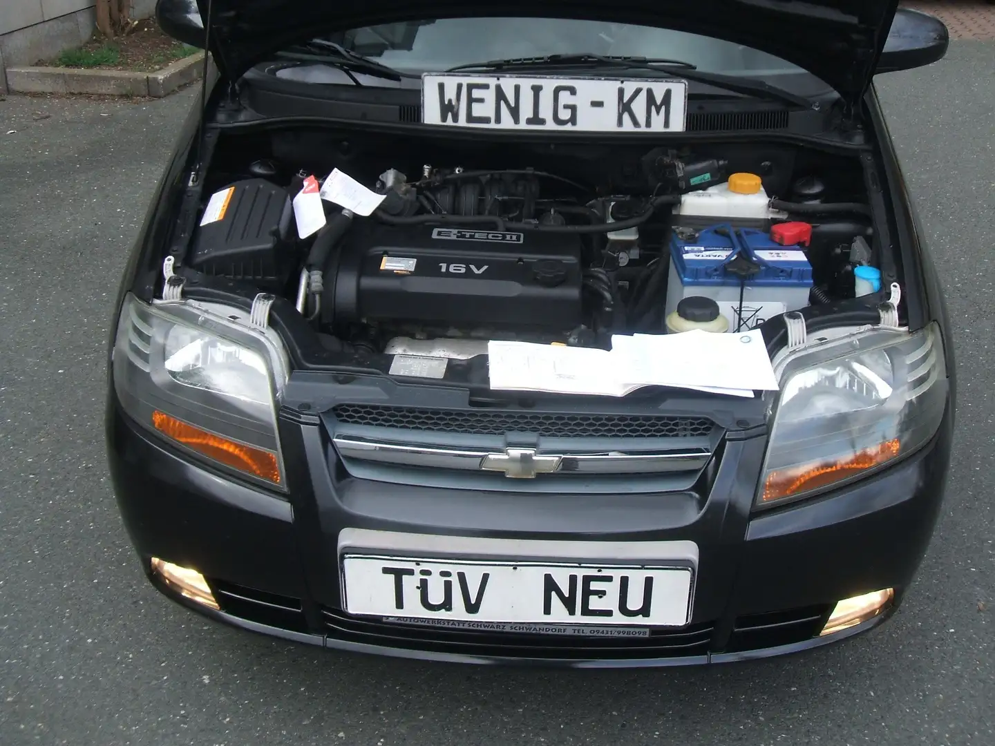 Chevrolet Kalos 1,5*Fast Wie Neu*KLIMA*Auf Wunsch TÜV-ALLES-NEU Negru - 2