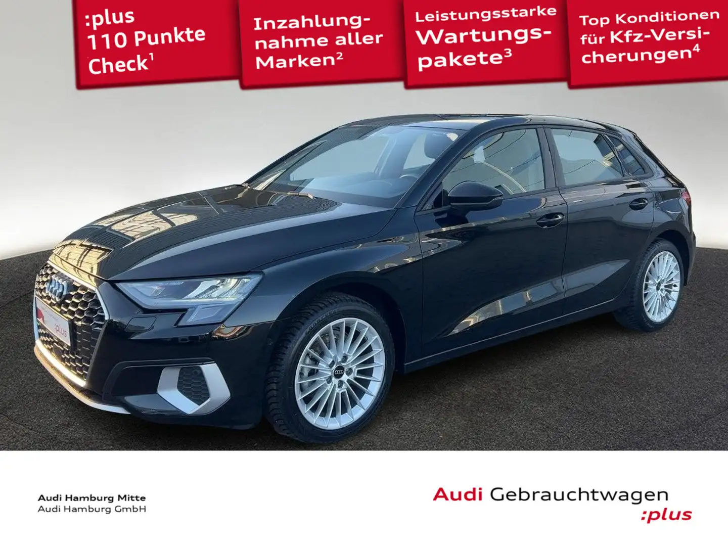 Audi A3 35 TFSI advanced S tronic PDC Sitzh Schwarz - 1