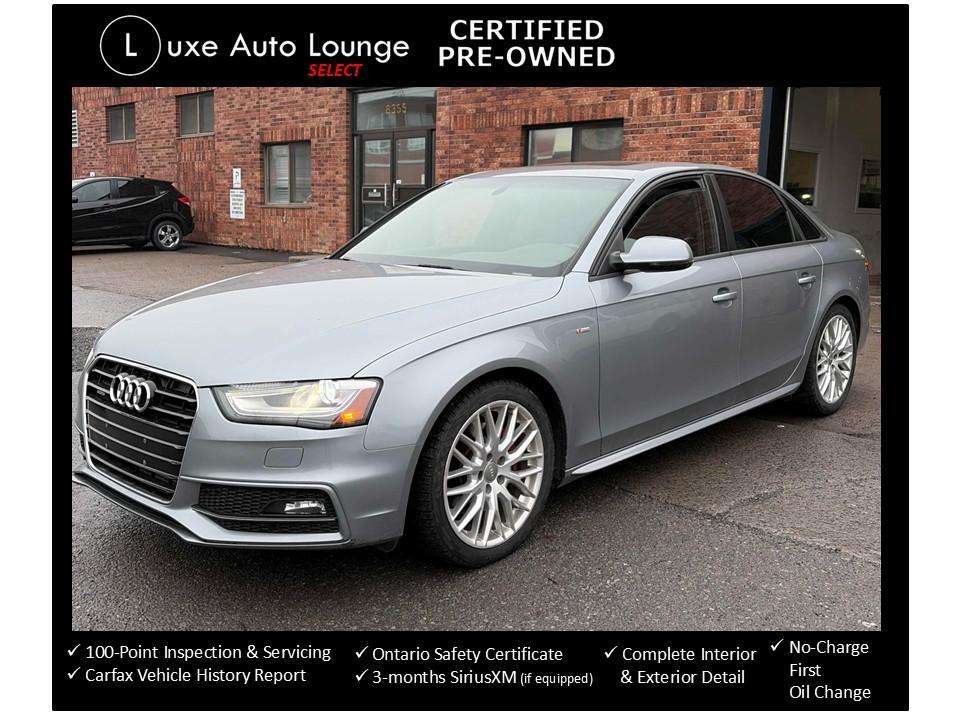 2015 Audi A4 Komfort, AWD, S-line pkg, leather, heated seats!
