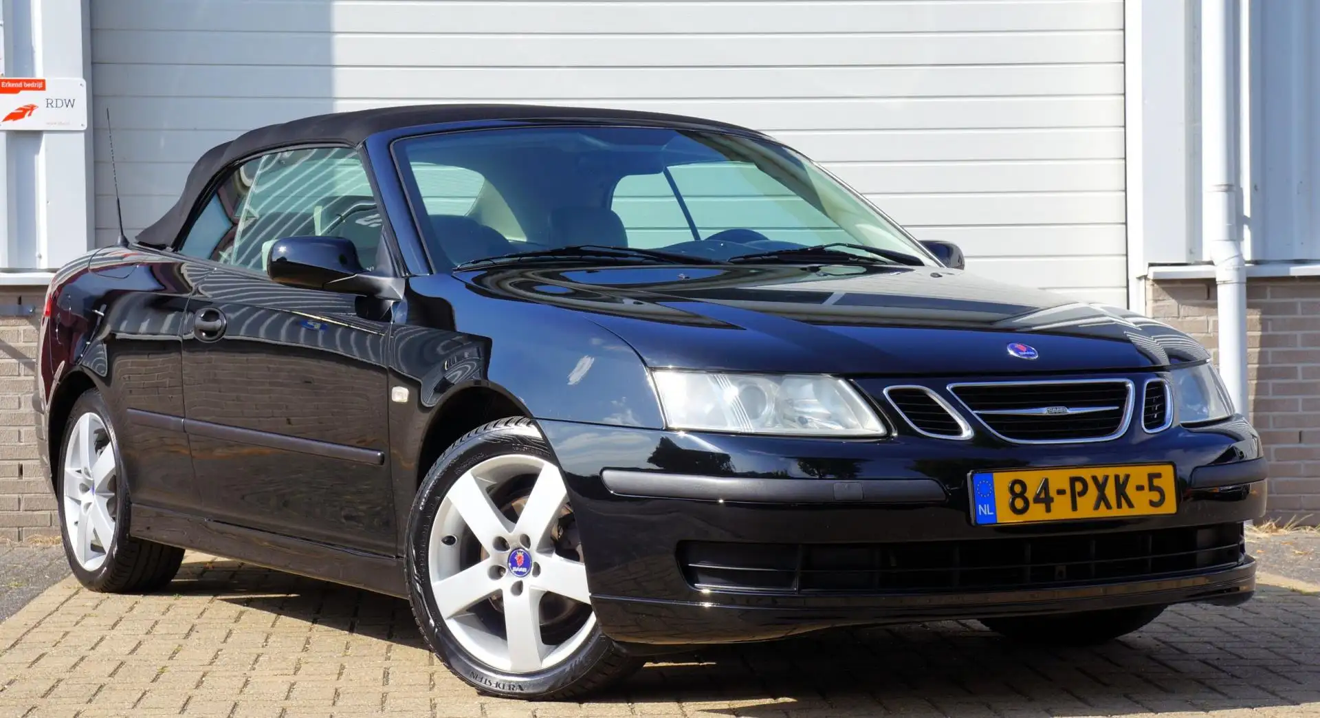 Saab 9-3 Cabrio 1.8t Linear; Automaat+Leder+Stoelverw+Clima Noir - 2