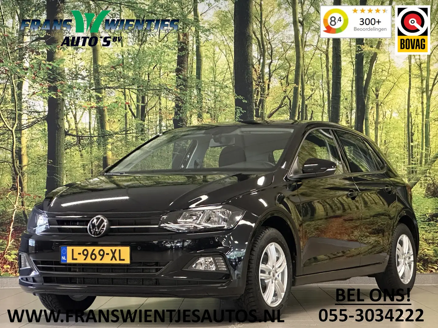 Volkswagen Polo 1.0 TSI Comfortline Business | Adaptieve Cruise Co Zwart - 1