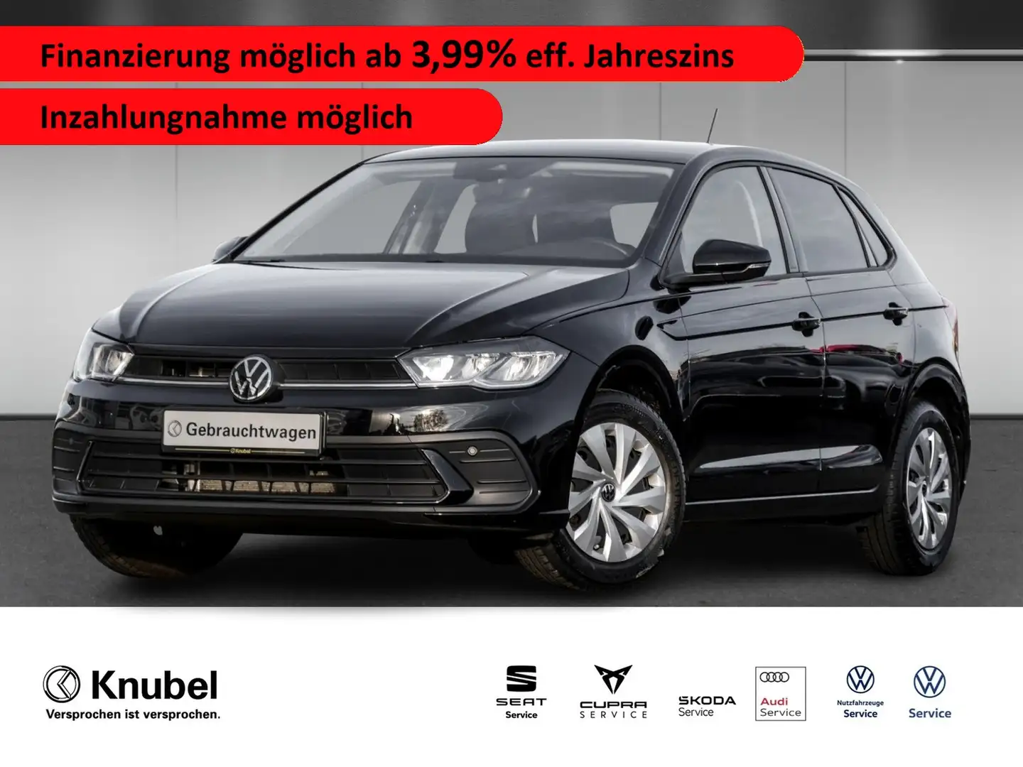 Volkswagen Polo Life 1.0 TSI LED Navi TravelAss. Ganzj.reifen Schwarz - 1