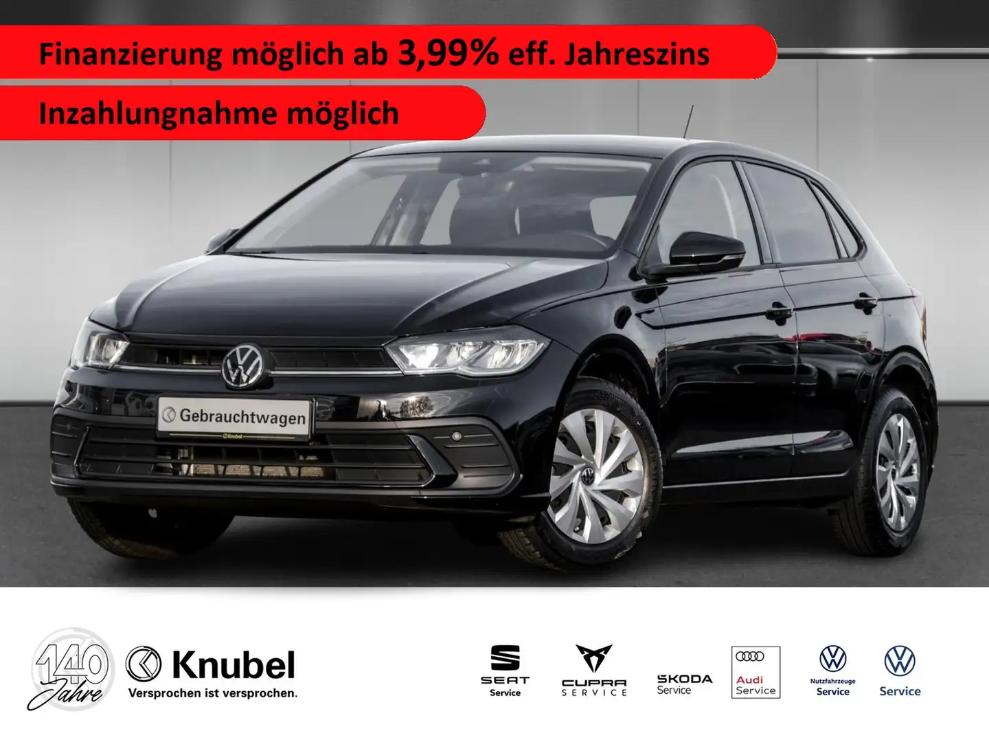 Volkswagen Polo Life 1.0 TSI LED Navi TravelAss. Ganzj.reifen Schwarz - 1