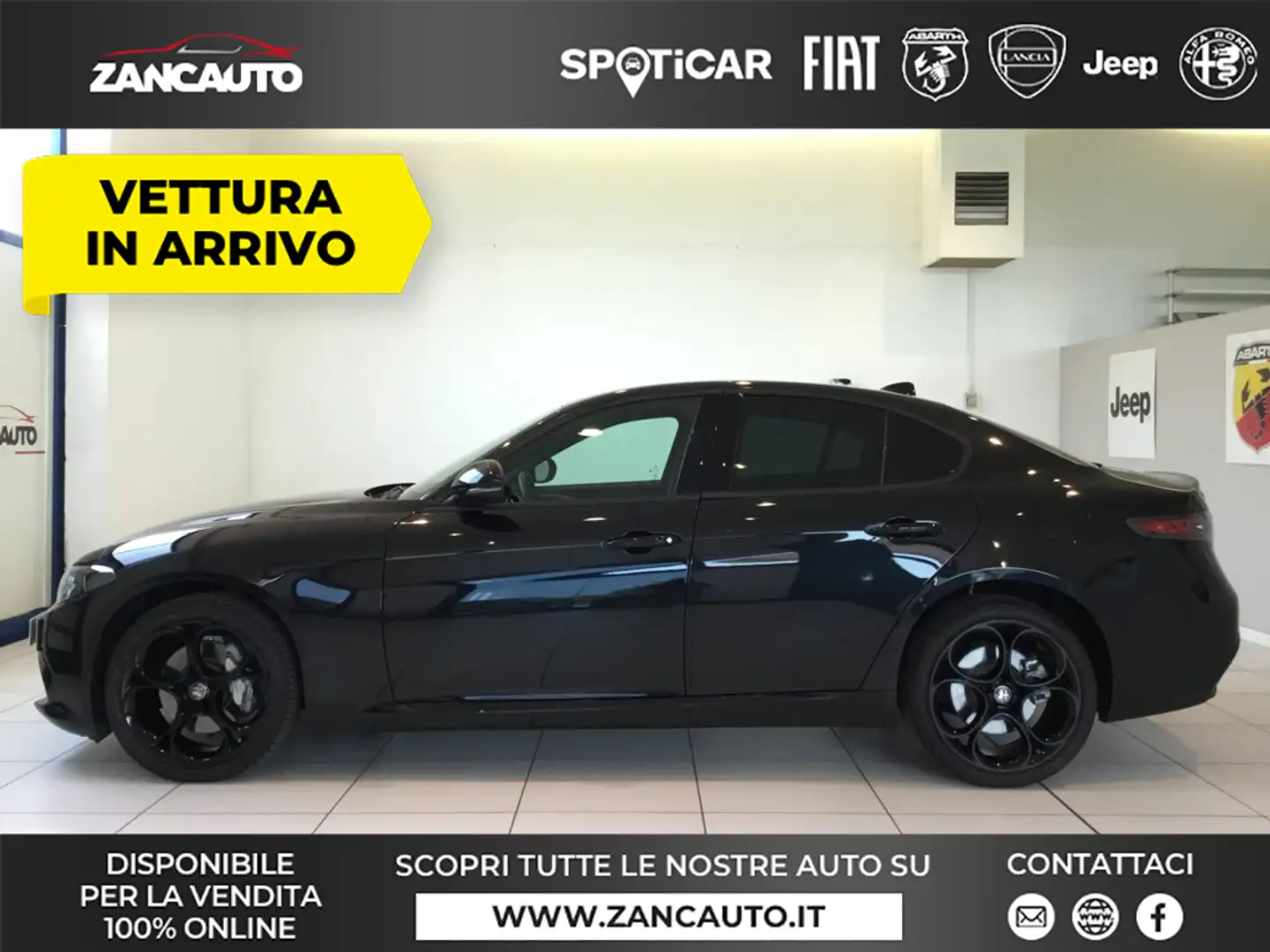 Alfa Romeo Giulia 2.0 Turbo 280 CV AT8 AWD Q4 Sprint MY24 Nero - 1